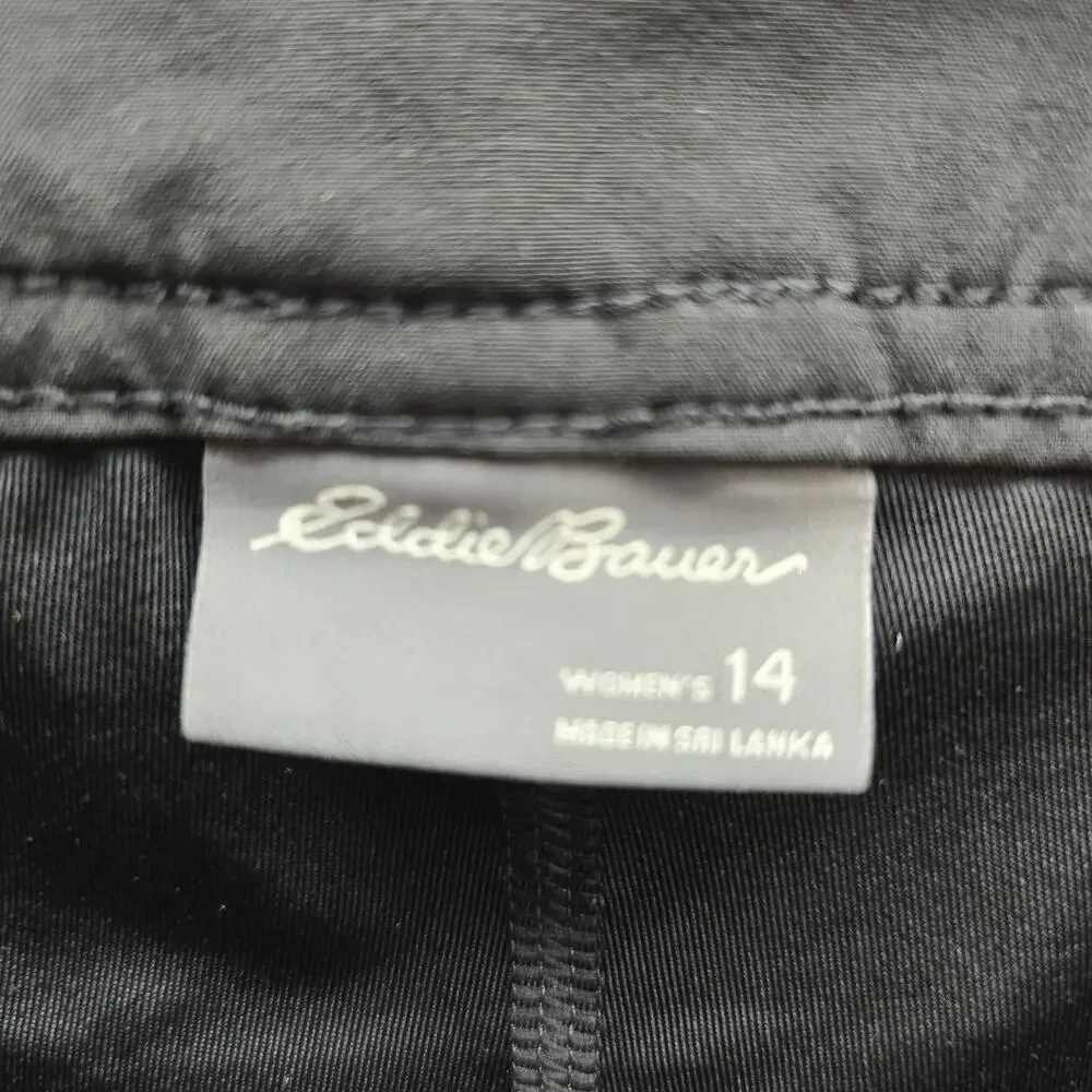 Eddie Bauer Adventurer 2.0 Skort Hiking Outdoor Wear Golf Black Size 14 Active